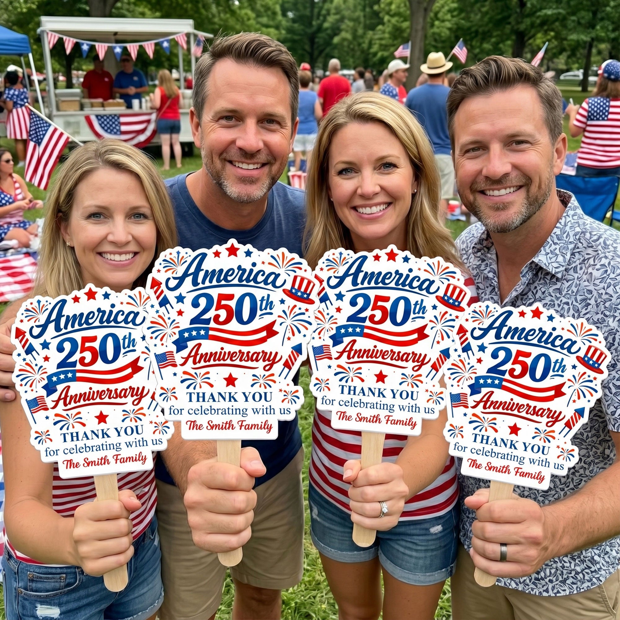 Thank You For Celebrating With Us - Personalized Fan