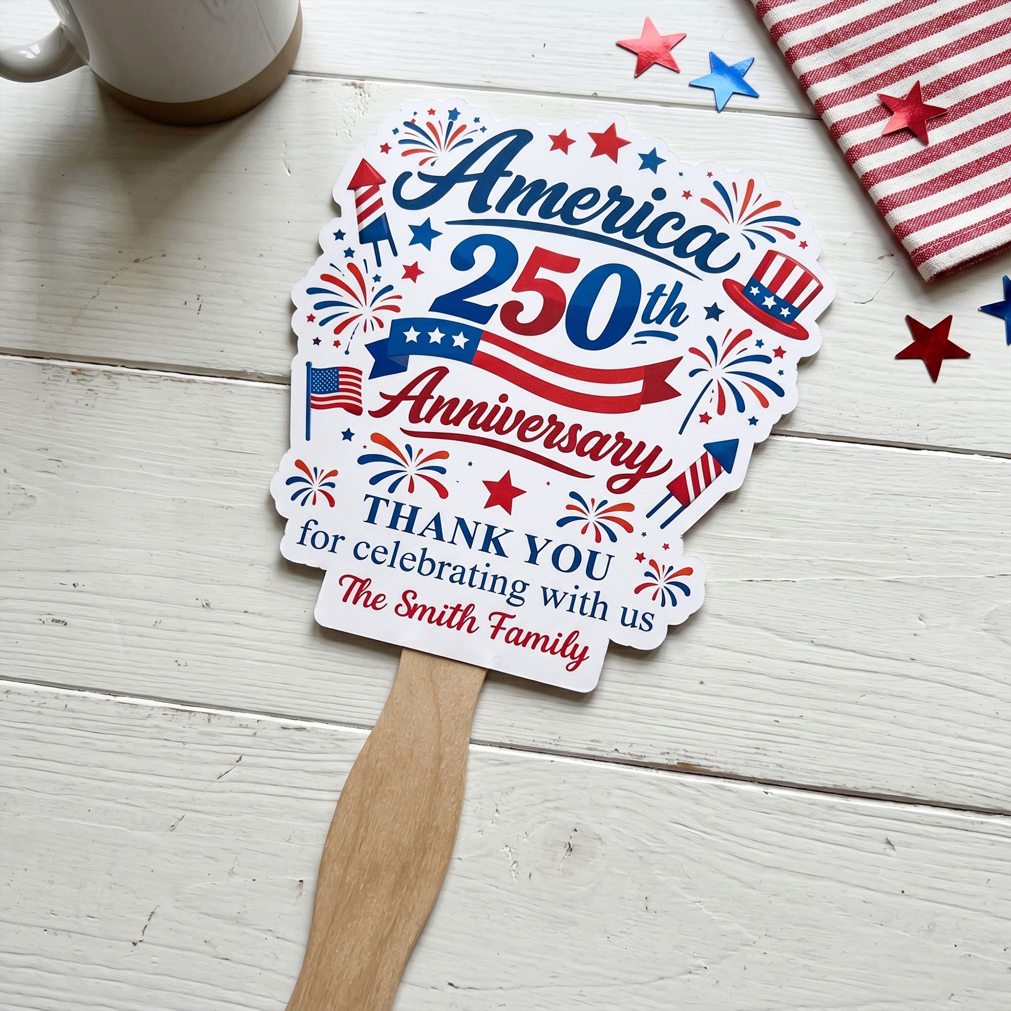 Thank You For Celebrating With Us - Personalized Fan