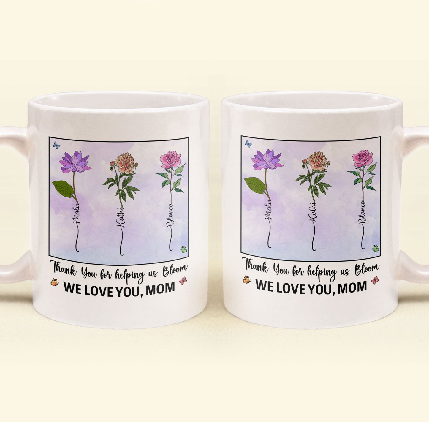 Thank You For Helping Us Bloom - Personalized Mug