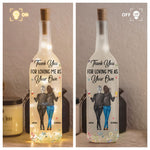 Thank You For Loving Me As Your Own - Personalized Bottle Lamp