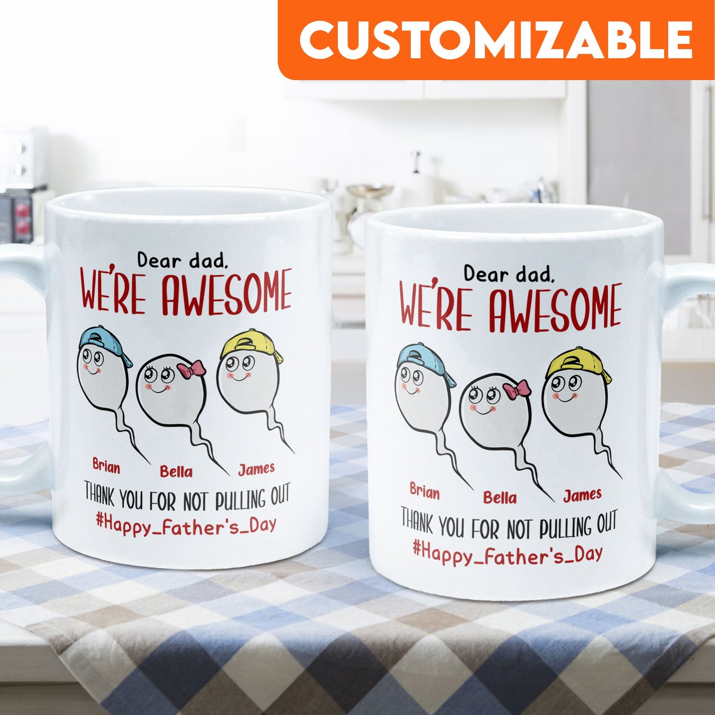 Thank You For Not Pulling Out - Personalized Mug