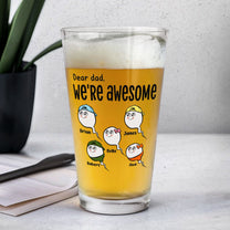 Thank You For Not Pulling Out! - Personalized Beer Glass