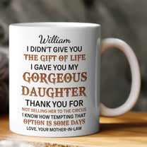 Thank You For Not Selling Her, Him To The Circus - Personalized Mug