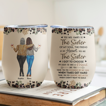 Thank You For Standing By Me Friendship - Personalized Wine Tumbler