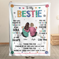 Thank You For Standing By My Side - Personalized Blanket