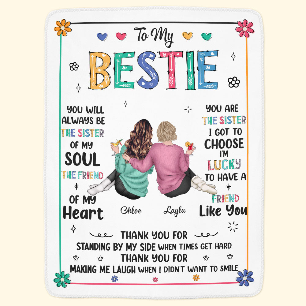 Thank You For Standing By My Side - Personalized Blanket