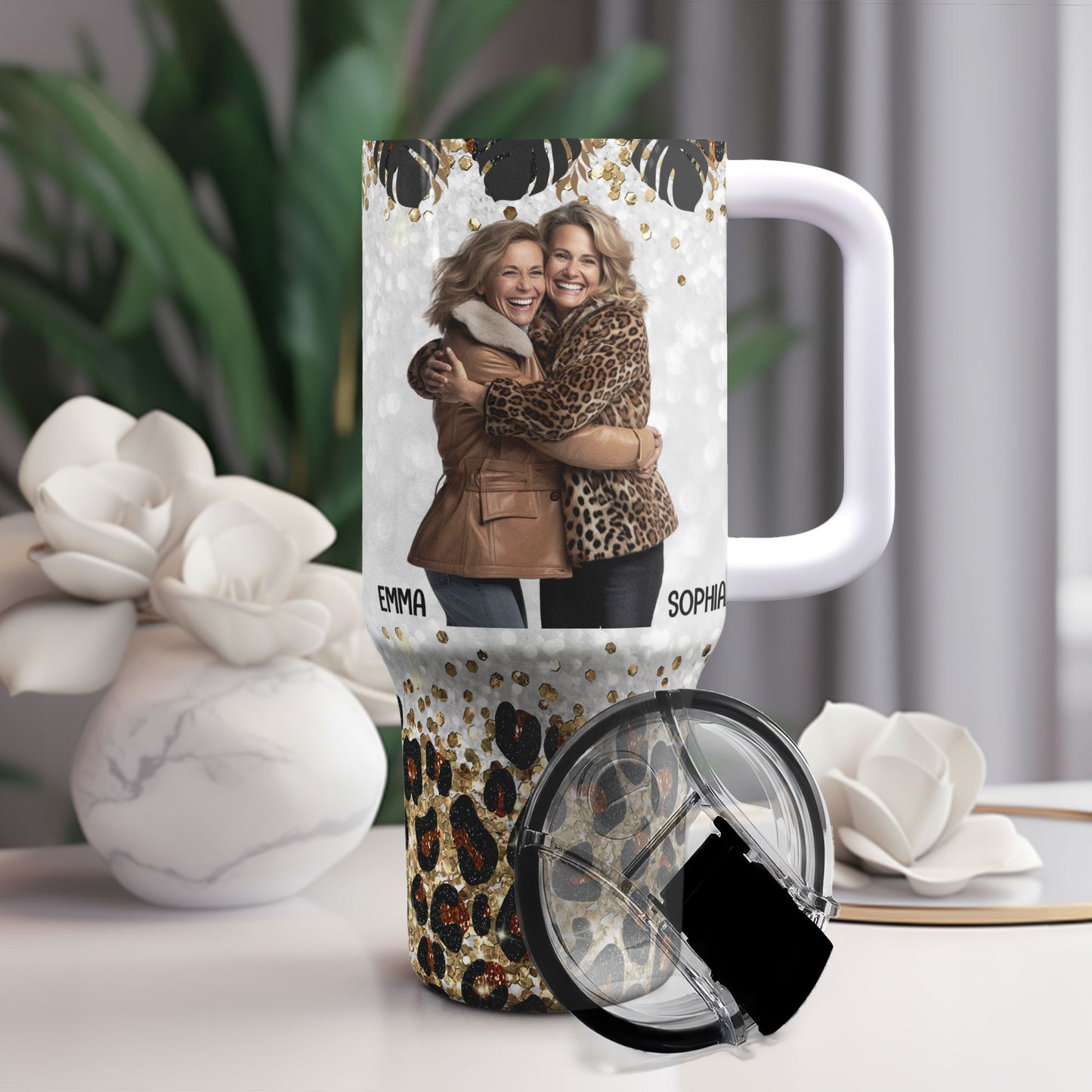 Thank You For Standing By My Side - Personalized Photo 40oz Tumbler With Straw