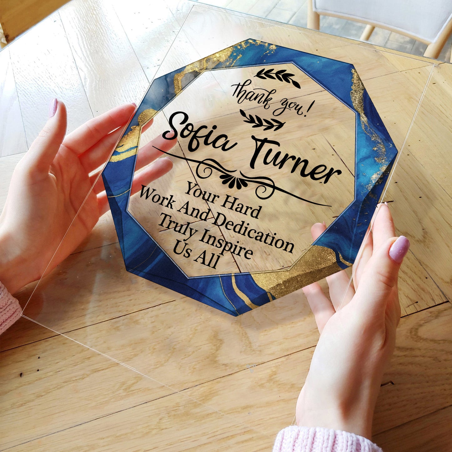 Thank You Gift, Employee Award, Retirement Appreciation, For Manager, Staff - Personalized Acrylic Plaque