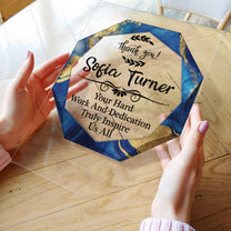 Thank You Gift, Employee Award, Retirement Appreciation, For Manager, Staff - Personalized Acrylic Plaque
