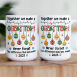 Thank You Gifts Employee Appreciation - Together We Make A Great Team - Personalized Mug
