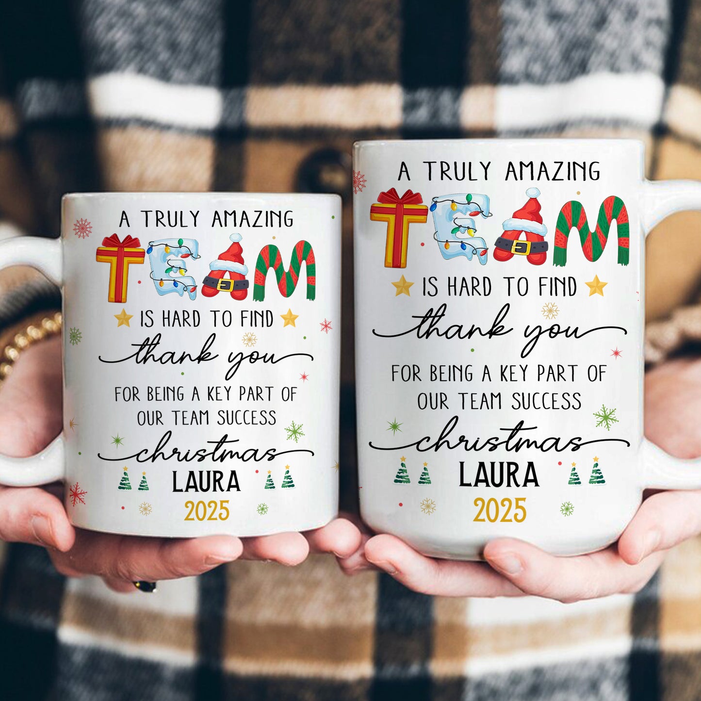 Thank You Gifts For Boss, Coworkers, Friends - A Truly Amazing Team Is Hard To Find - Personalized Mug