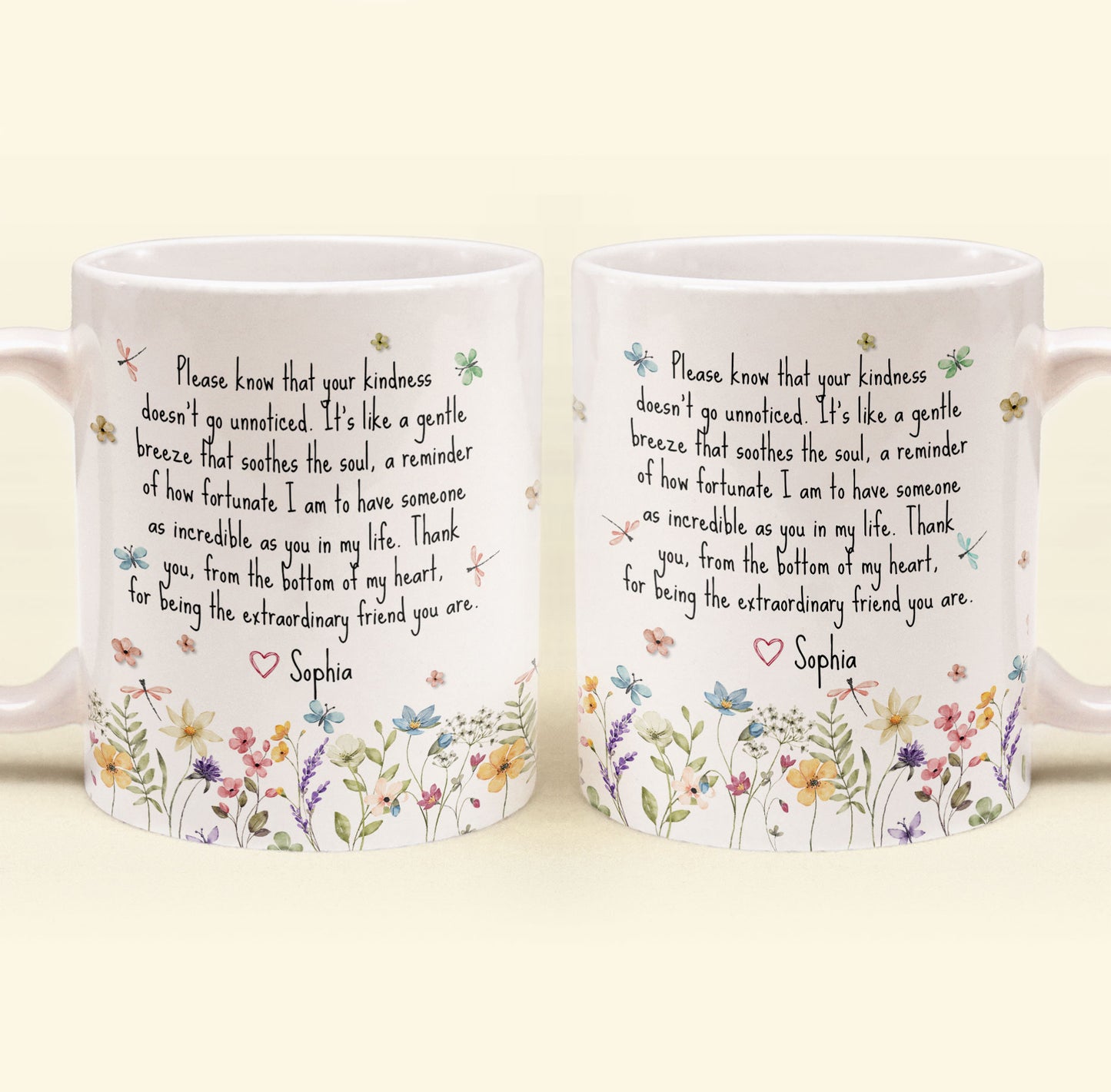 Thank You Gifts For Boss, Coworkers, Friends, Family - For Being The Extraordinary Friend - Personalized Mug