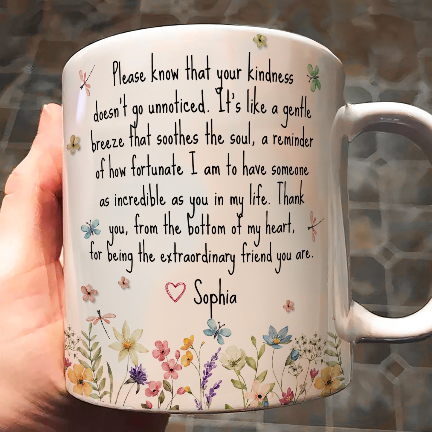 Thank You Gifts For Boss, Coworkers, Friends, Family - For Being The Extraordinary Friend - Personalized Mug