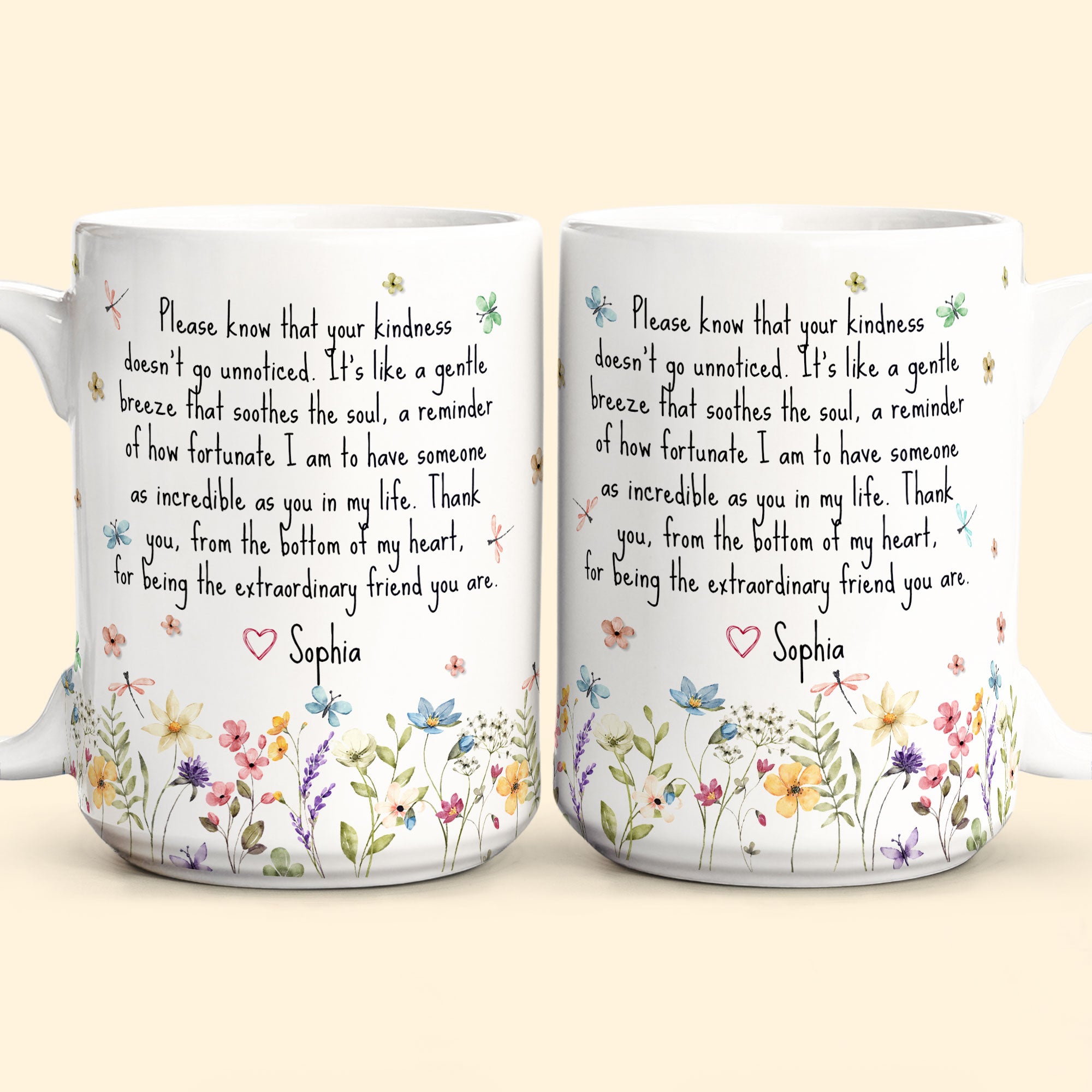 Thank You Gifts For Boss, Coworkers, Friends, Family - For Being The Extraordinary Friend - Personalized Mug
