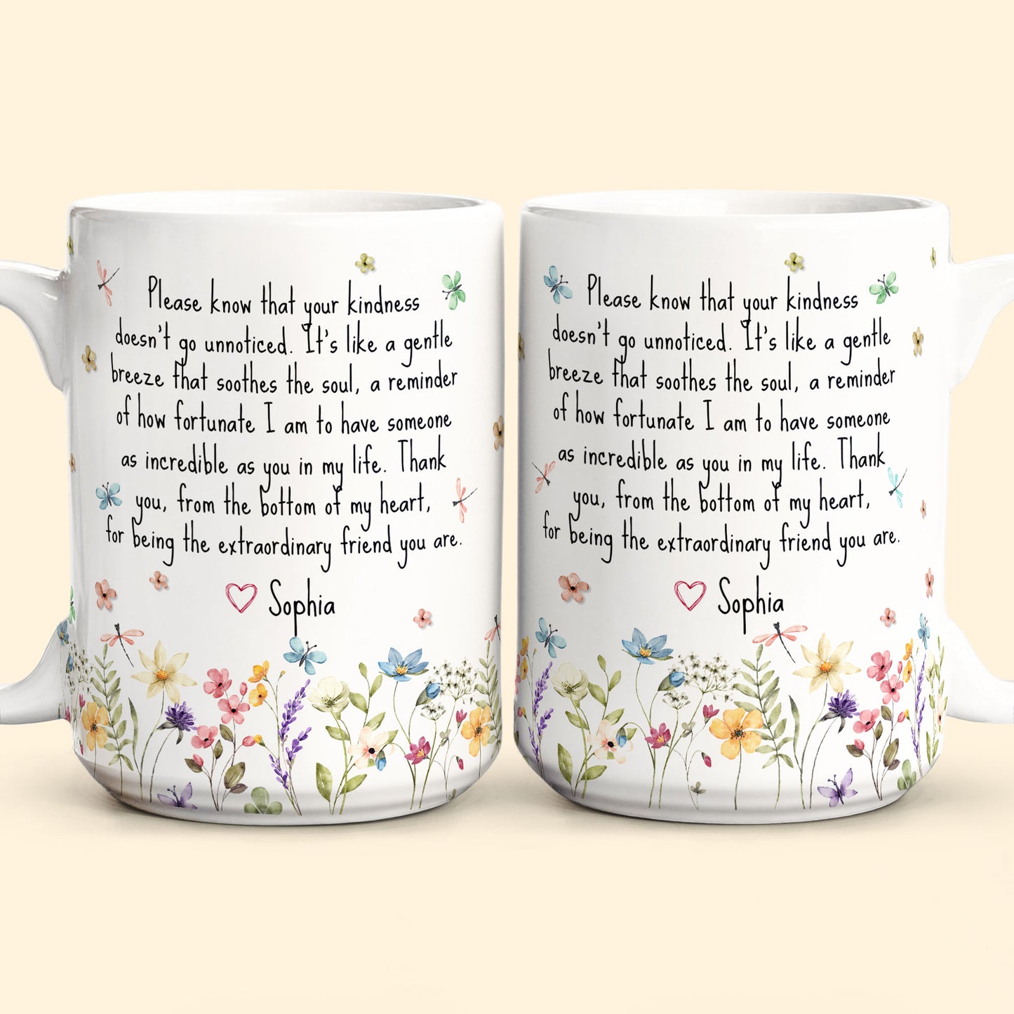 Thank You Gifts For Boss, Coworkers, Friends, Family - For Being The Extraordinary Friend - Personalized Mug