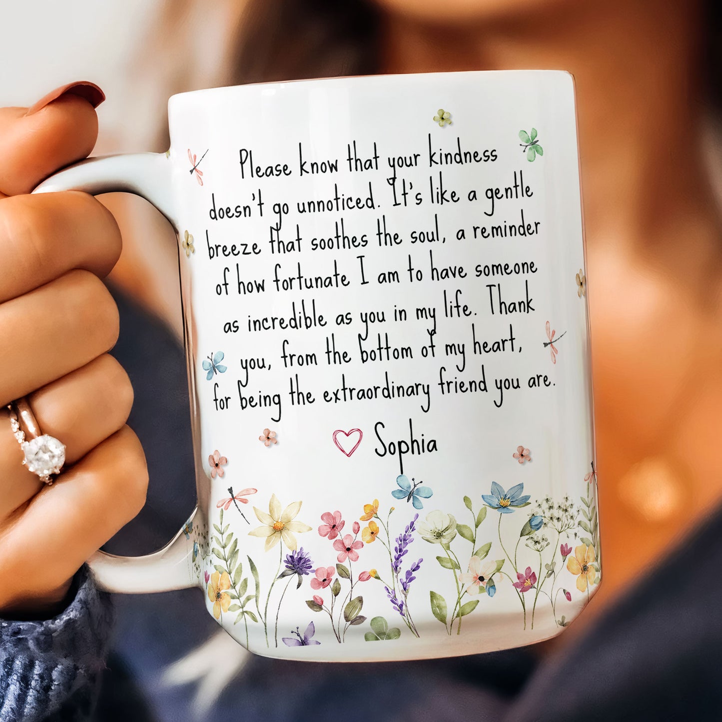 Thank You Gifts For Boss, Coworkers, Friends, Family - For Being The Extraordinary Friend - Personalized Mug
