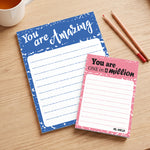 Thank You Motivate Gifts For Teachers, Coworkers - Personalized Notepad