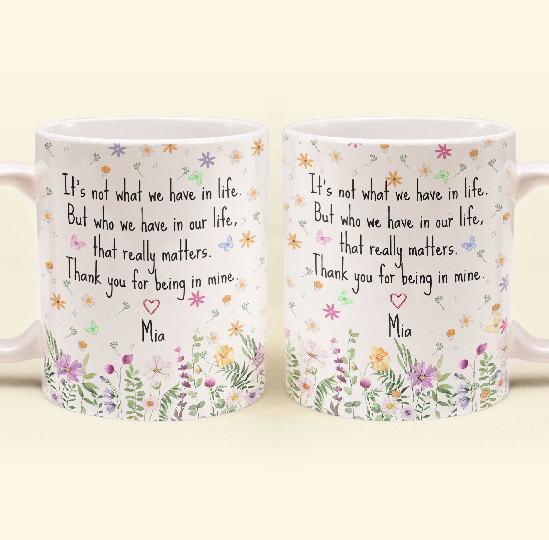 Thank You Mug - Mentor Appreciation For Coworkers, Family, Leader, Boss - Personalized Mug