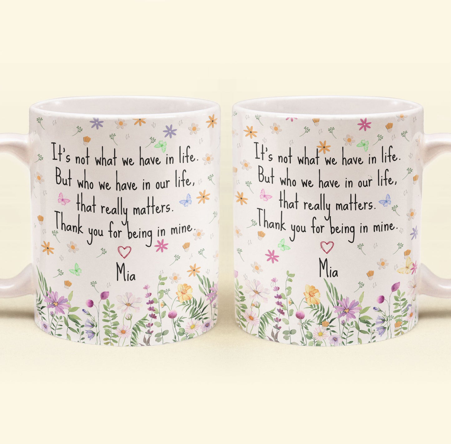 Thank You Mug - Mentor Appreciation For Coworkers, Family, Leader, Boss - Personalized Mug