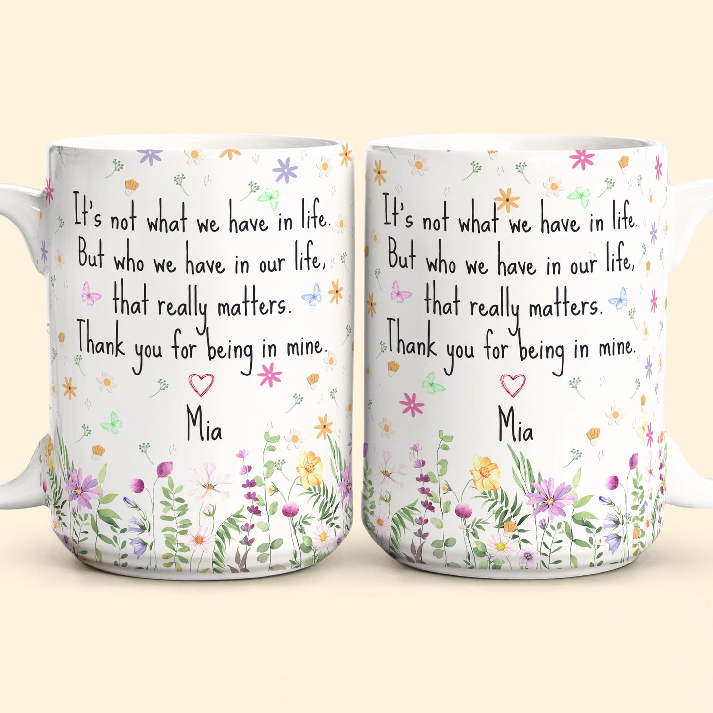 Thank You Mug - Mentor Appreciation For Coworkers, Family, Leader, Boss - Personalized Mug