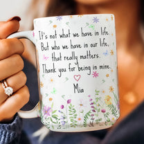 Thank You Mug - Mentor Appreciation For Coworkers, Family, Leader, Boss - Personalized Mug
