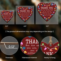 Thank You Ornament You Are Truly Appreciated Christmas Ornament - Wooden Ornament