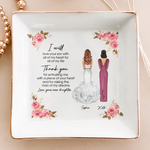 Thank You Raising The Man Of My Dream Mother Of The Groom - Personalized Jewelry Dish