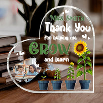 Thank You Teacher  - Personalized Acrylic Photo Plaque