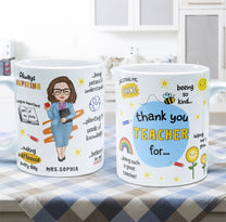 Thank You Teacher - Personalized Mug