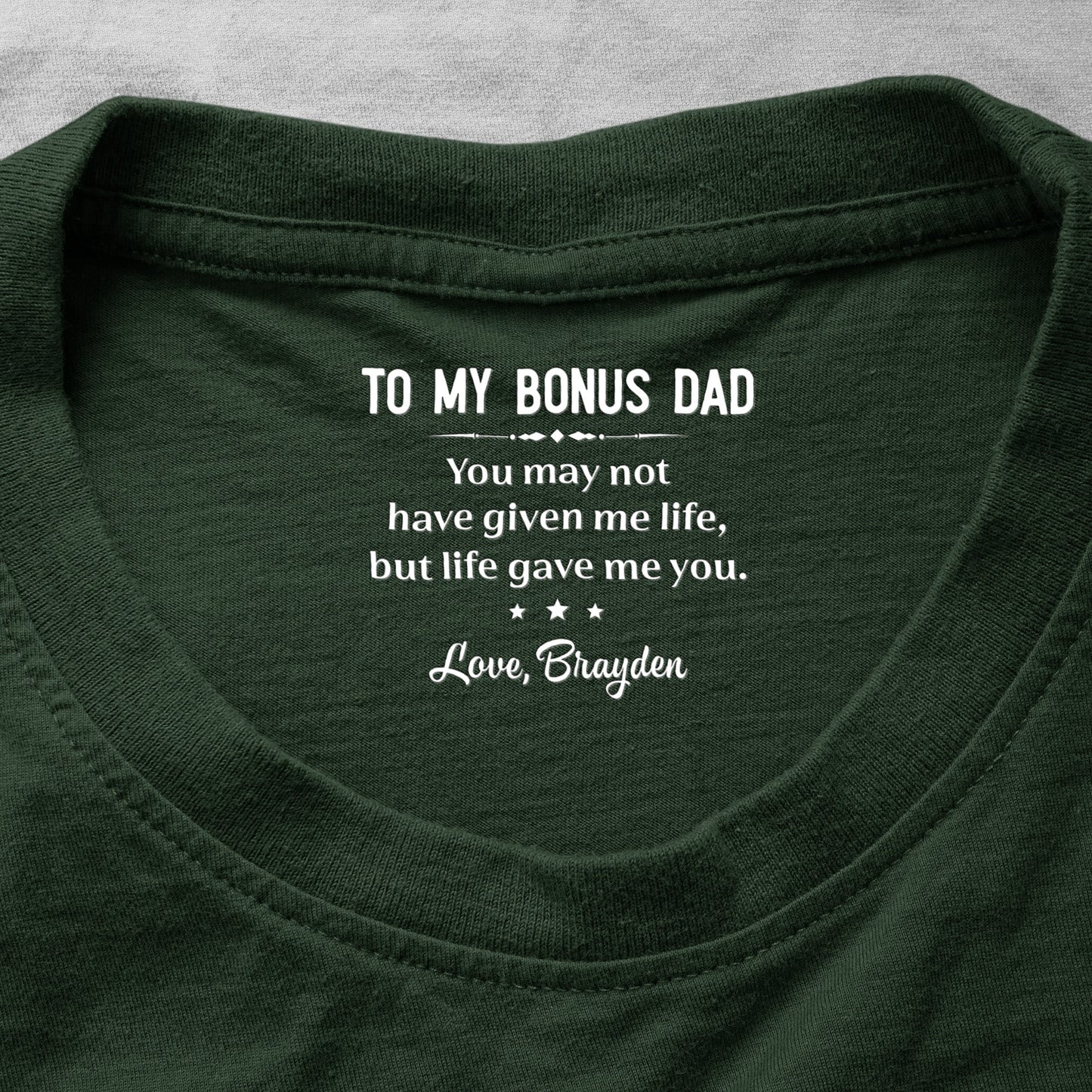 Thank_You_For_Being_The_Dad_You_Didn_t_Have_To_Be_Hidden_Message_Father_s_Day_Gift_For_Bonus_Dad_Stepdad_Personalized_Shirt_1