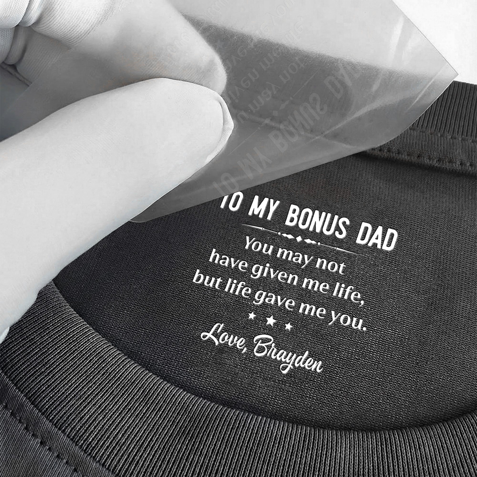 Thank_You_For_Being_The_Dad_You_Didn_t_Have_To_Be_Hidden_Message_Father_s_Day_Gift_For_Bonus_Dad_Stepdad_Personalized_Shirt_3