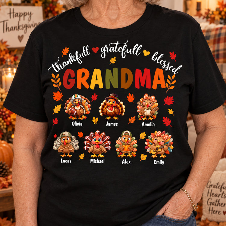Thankfull,-Gratefull,-Blessed-GrandmaThanksgiving-Gift-For-Grandma,-Gigi,-Nana-Personalized-Shirt-2