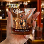 Thanks Dad I Woof You Dog Dad Gift - Personalized Whiskey Glass