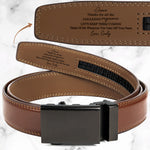 Thanks For All The Amazing Orgasms - Personalized Leather Belt With Engraved Buckle