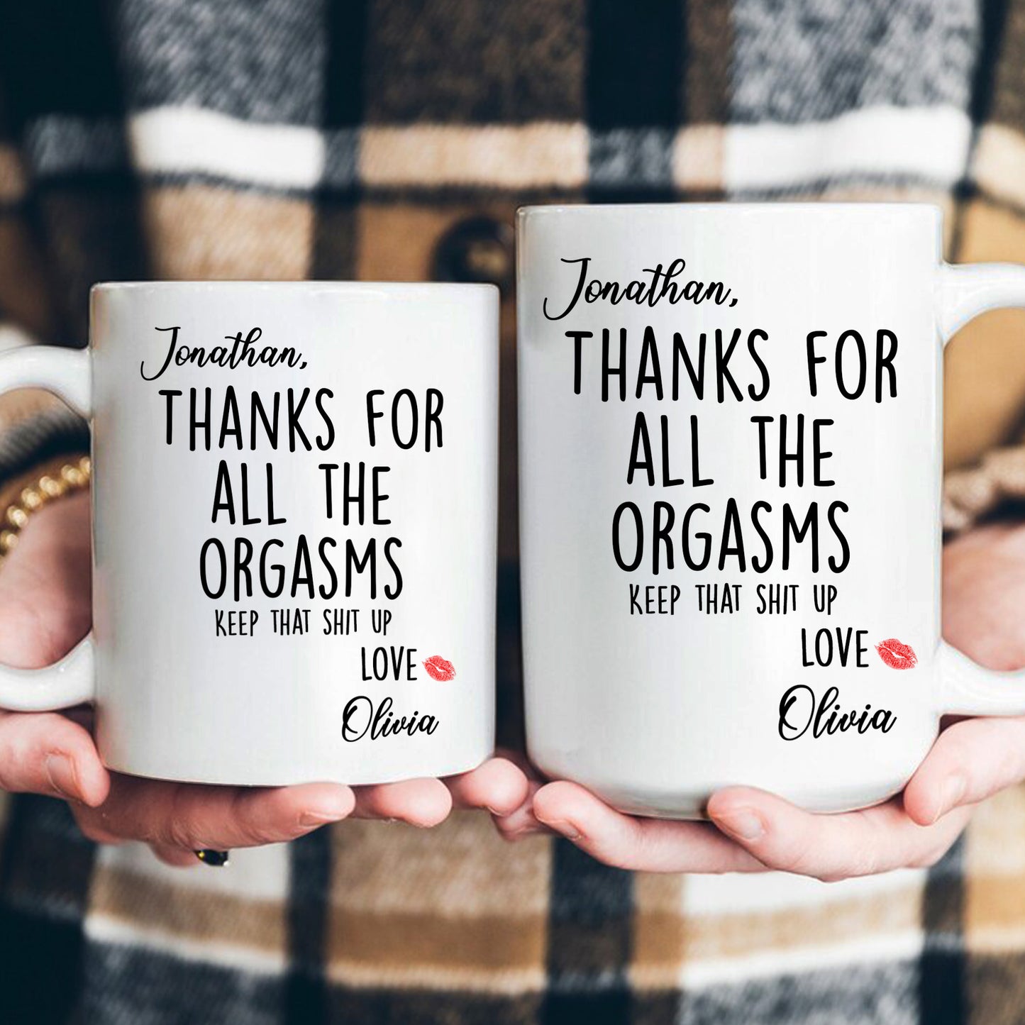 Thanks For All The Orgasms Funny Gift For Husband Boyfriend - Personalized Mug