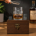 Thanks For All The Orgasms Keep That Sh*T Up - Fun Anniversary Gift For Him - Personalized Whiskey Glass Set