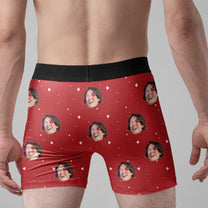 Thanks For All The Orgasms - Personalized Photo Men's Boxer Briefs