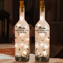 Thanks For Being Someone We Can Follow - Personalized Bottle Lamp