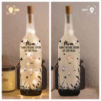 Thanks For Being Someone We Can Follow - Personalized Bottle Lamp
