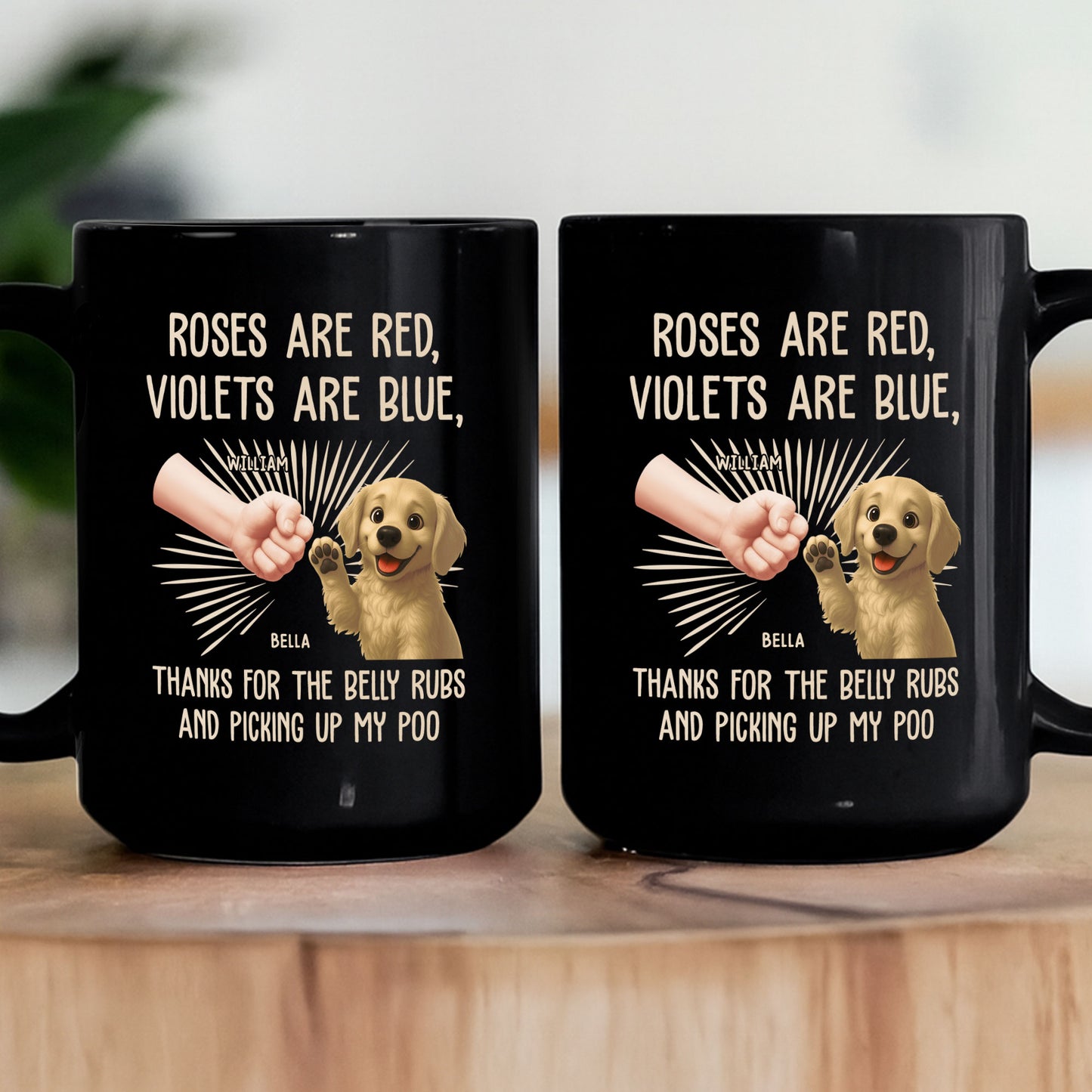 Thanks For Belly Rubs - Personalized Mug