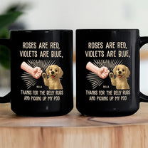 Thanks For Belly Rubs - Personalized Mug
