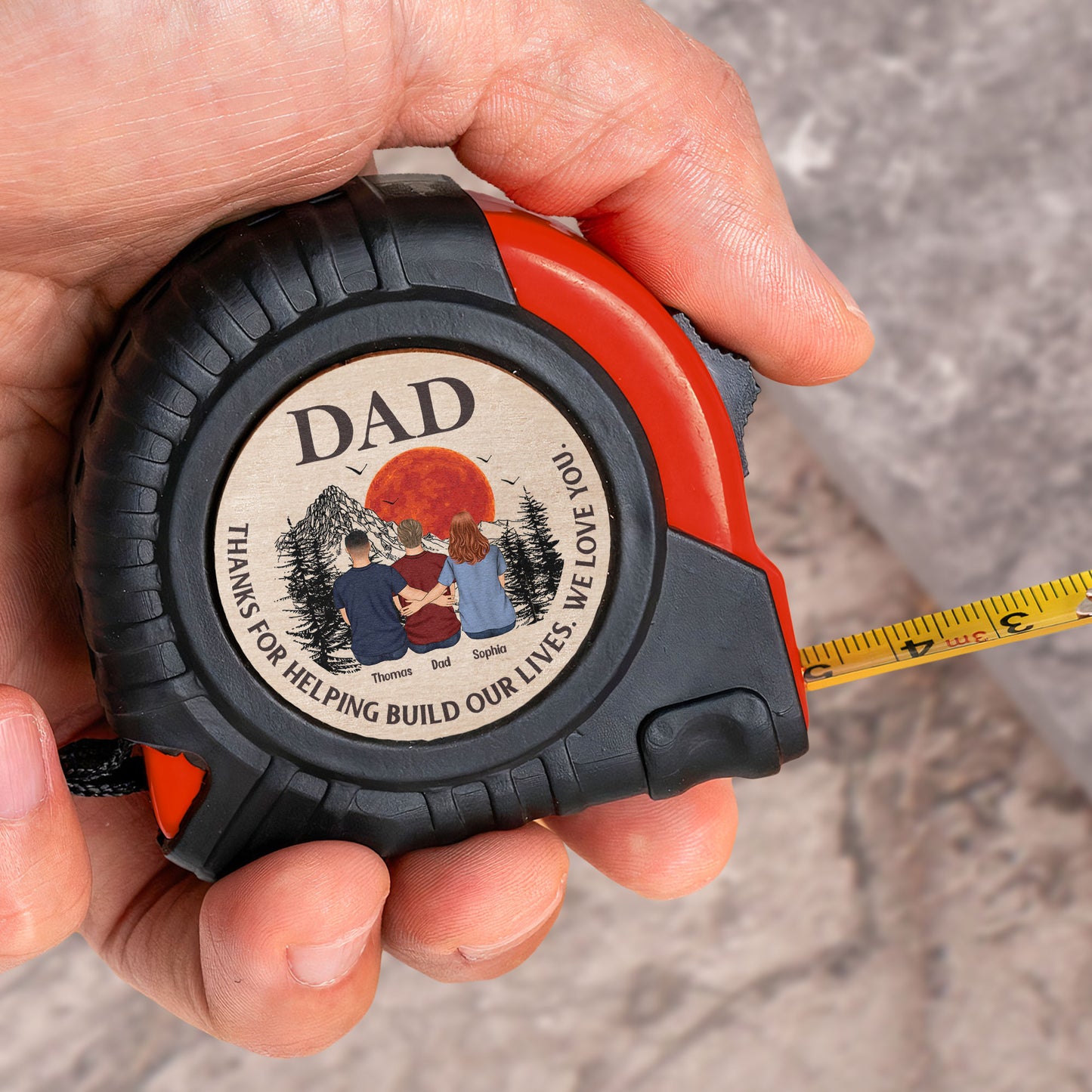 Thanks For Helping Build Our Lives - Personalized Tape Measure
