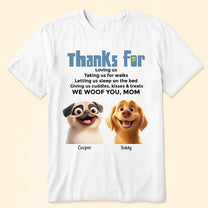 Thanks For Loving Me - Personalized Shirt