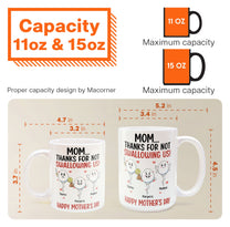 Thanks For Not Swallowing Us Funny Gift For Mother's Day - Personalized Mug