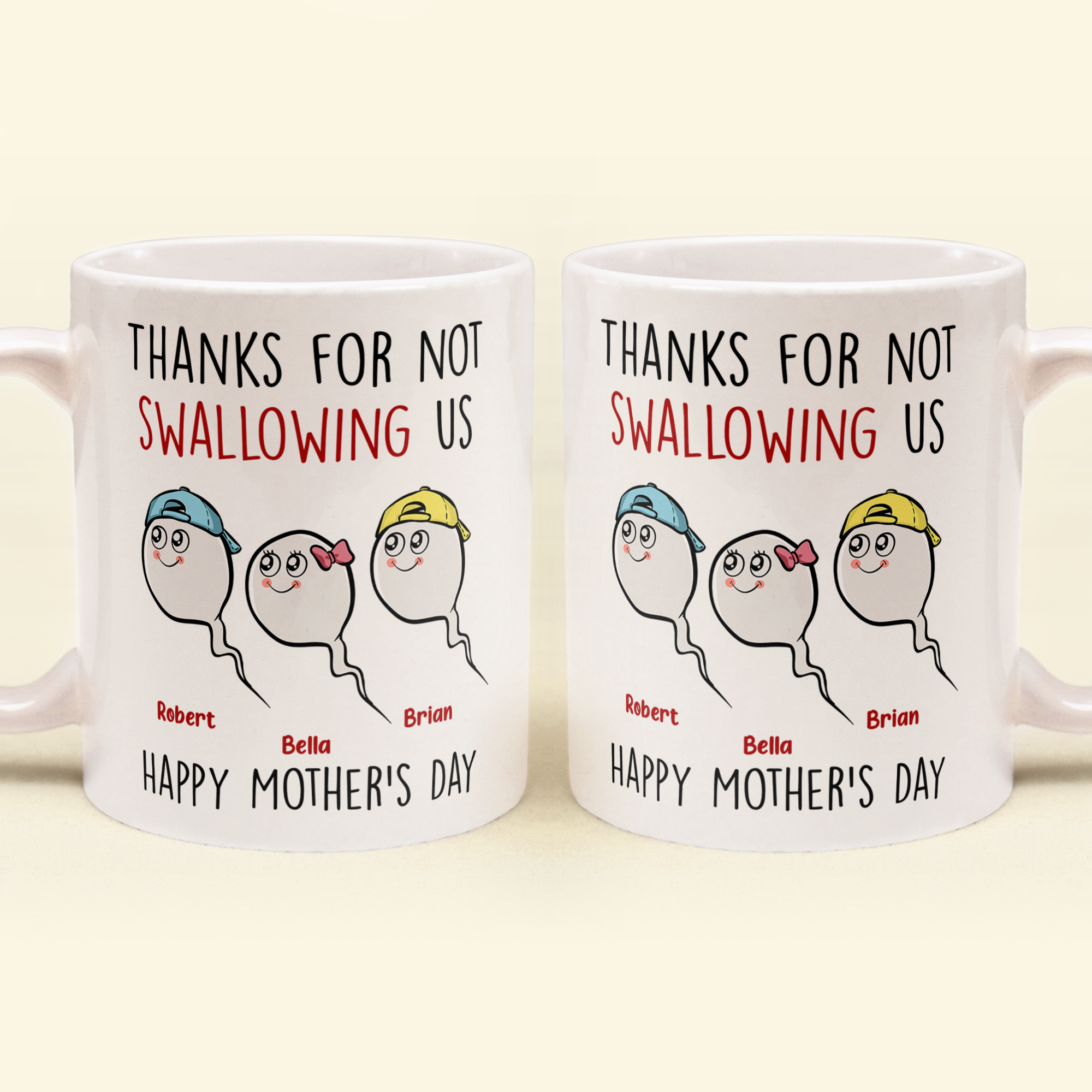 Thanks For Not Swallowing Us - Personalized Mug