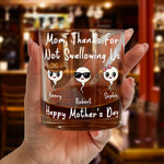 Thanks For Not Swallowing Us - Personalized Whiskey Glass