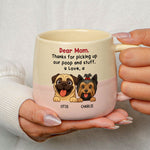 Thanks For Picking Up My Poop And Stuff - Personalized Two-Tone Mug