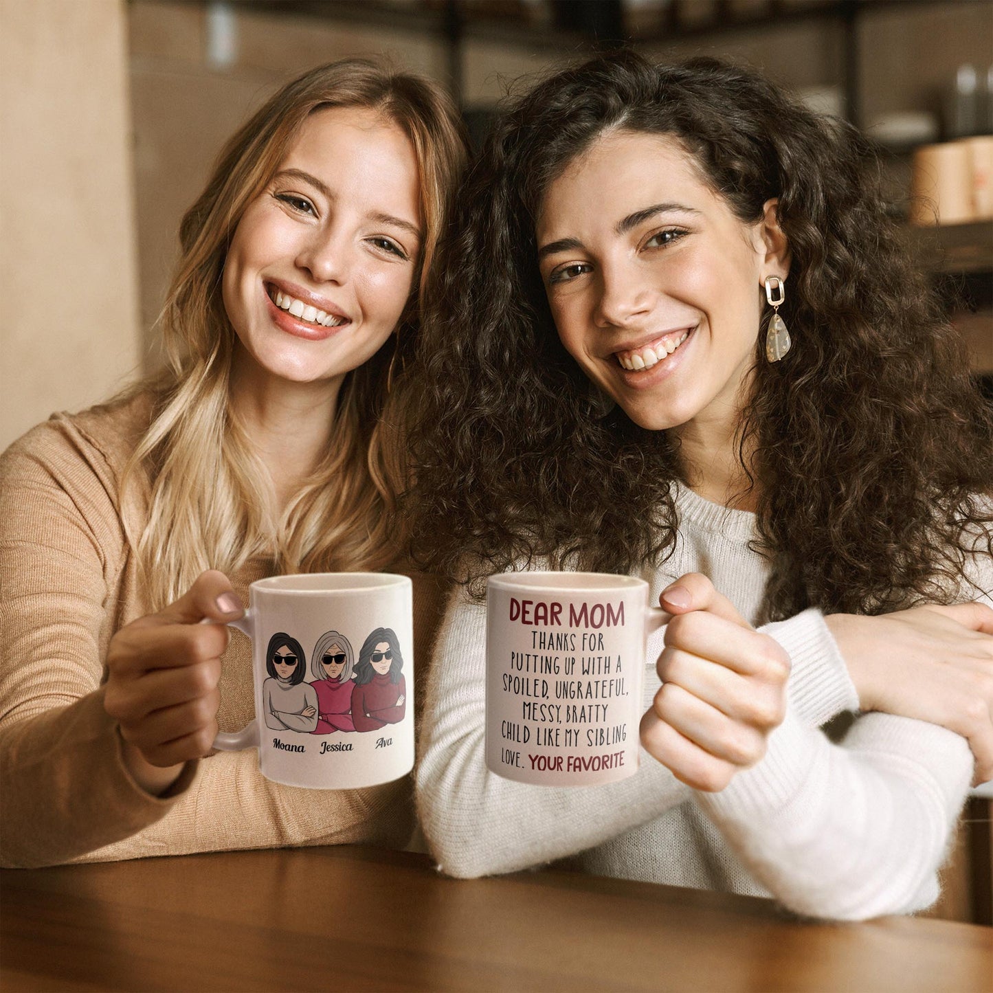 Thanks For Putting Up With A Bratty Child - Personalized Mug - BirthdayGift For Mothers