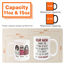 Thanks For Putting Up With A Bratty Child - Personalized Mug - BirthdayGift For Mothers