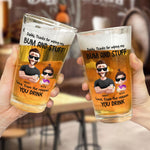 Thanks For Wiping My Stuff - Personalized Beer Glass